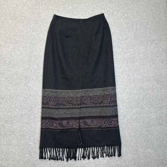 Vintage‎ Dress Barn Western Hippie Boho Southwest Maxi Skirt Tribal Aztec Size 6 - Picture 5 of 9